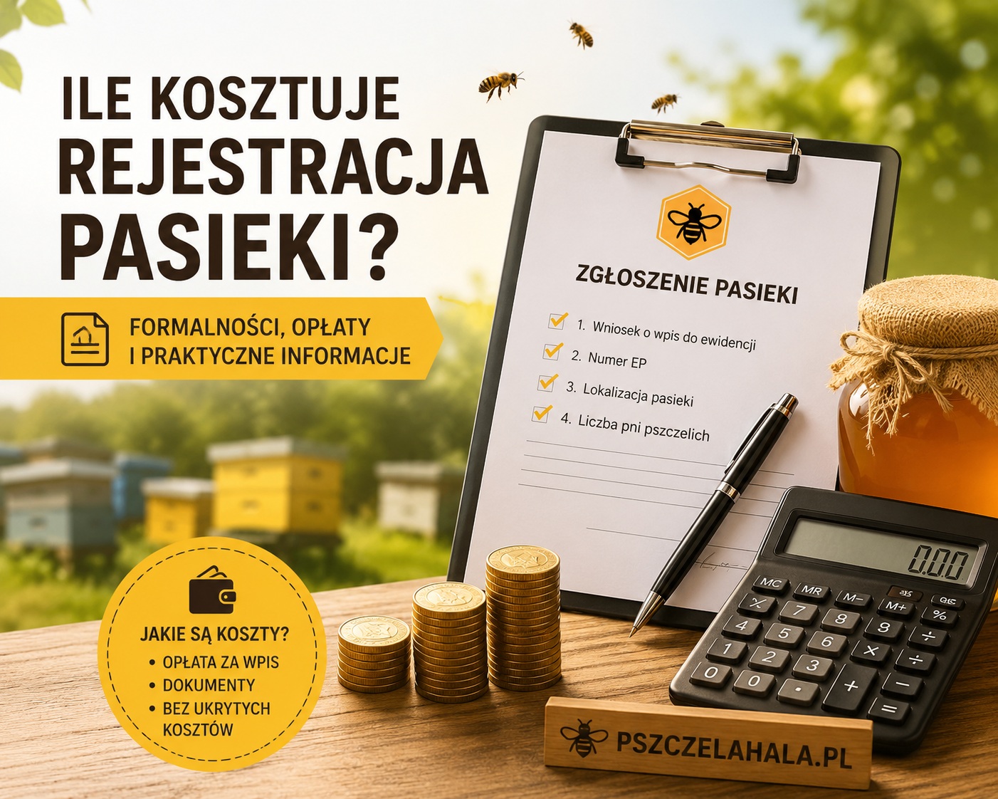 ile kosztuje rejestracja pasieki