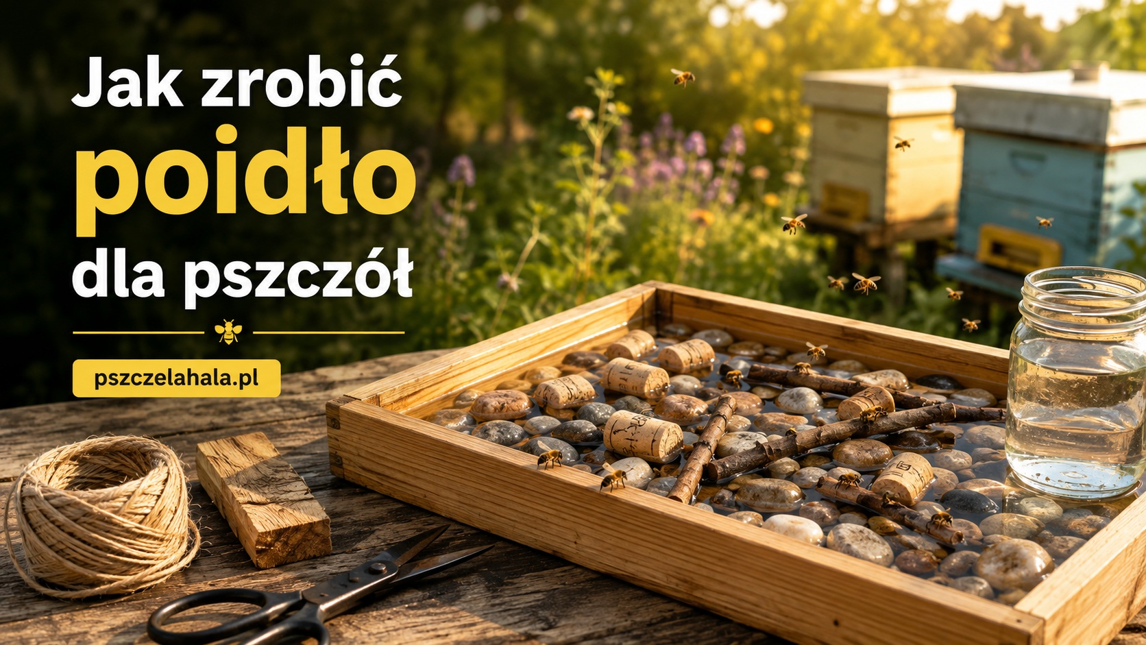 jak zrobić poidło dla pszczół